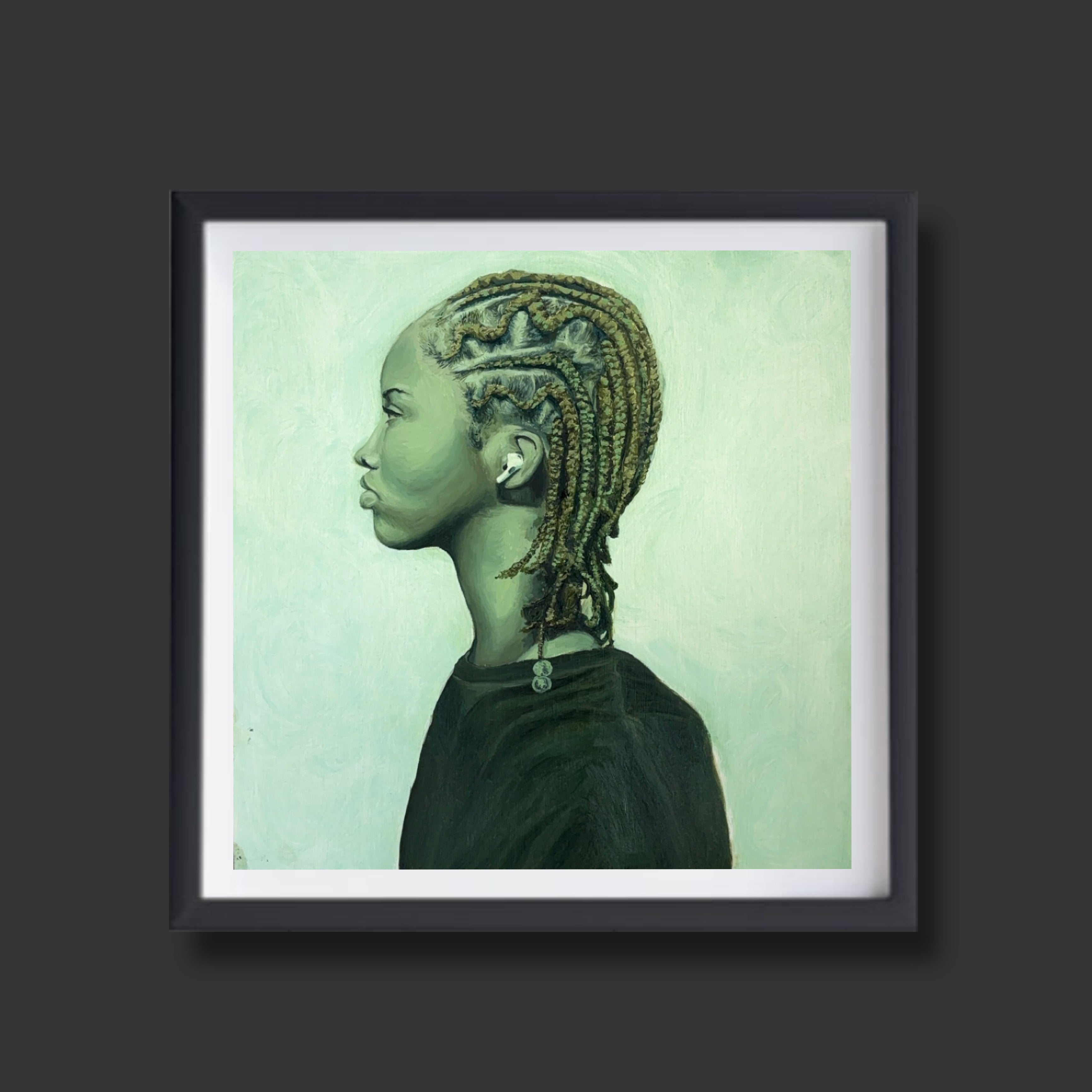 "Green girl" Prints