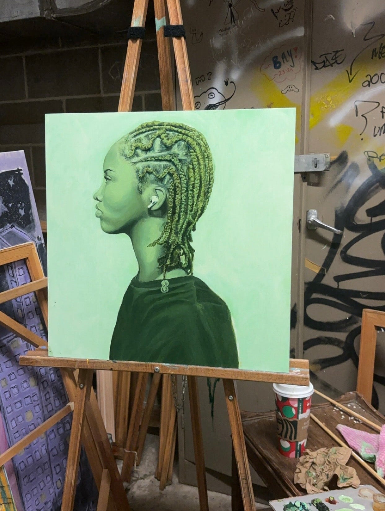 "Green girl" Prints